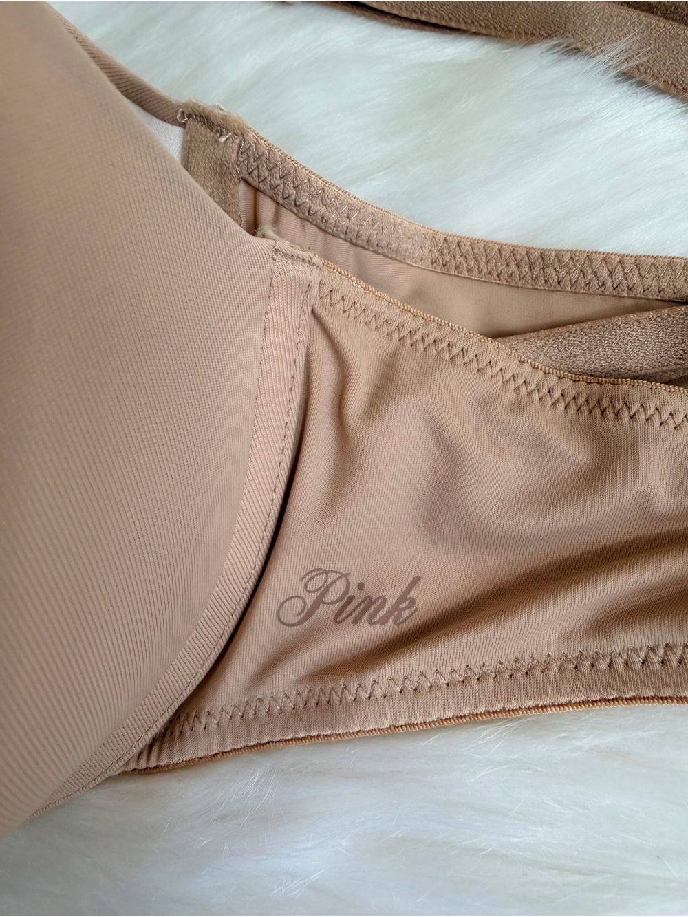 NWT PINK Victoria's Secret Wear Everywear Push-Up Bra Praline (Nude) Bra Sz. 36B - Picture 12 of 14